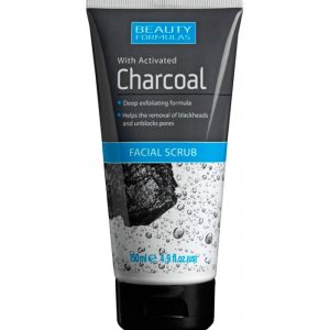 BEAUTY FORMULAS תרחיץ פילינג לפנים בתוספת פחם פעיל 150 מ"ל