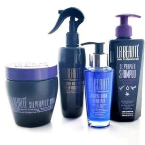 La Beaute מארז סילבר פלקס המכיל שמפו + מסכה + סרום + מסכה ללא שטיפה