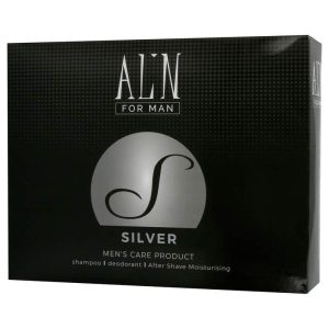 אלין סט שמפו + דאודורנט + אפטר שייב  SILVER MAN