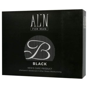 אלין סט שמפו + דאודורנט + אפטר שייב  BLACK MAN