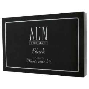 אלין אריזת מתנה רביעייה BLACK MAN "מכיל שמפו 400 מ""ל,דאודורנט 200 מ""ל,מבשם גוף 250 מ""ל,אפטר שייב קרם 180 מ""ל "