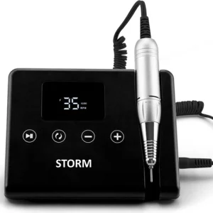 מכונת שיוף מקצועית למניקור ופדיקור קשה STORM צבע שחור